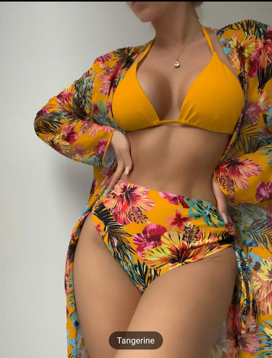 Golden 3 Piece Swim Set