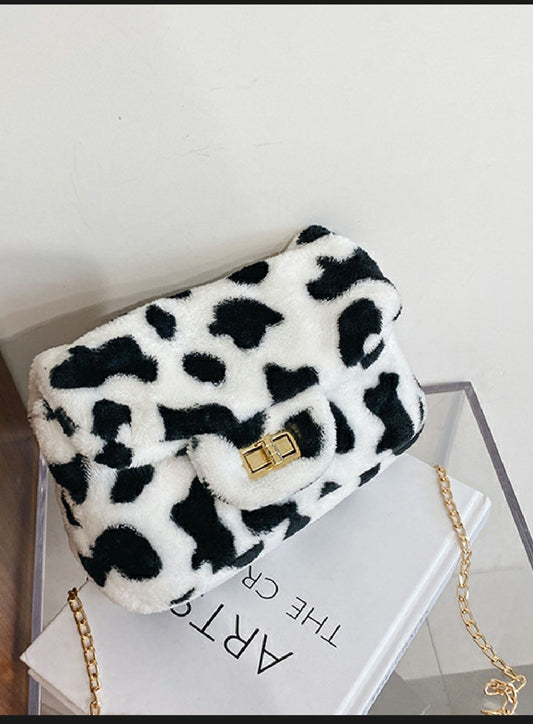 Cow Print Small HandBag